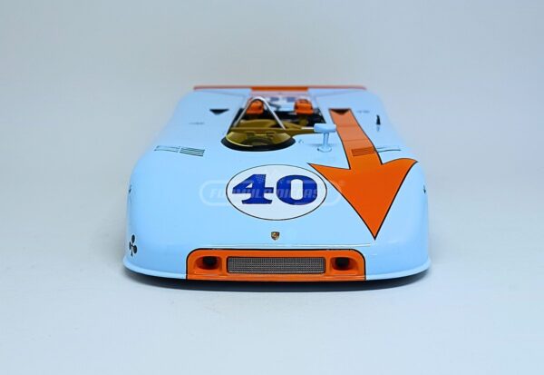 Miniatura de carro Porsche 908/03 #40 L. Kinnunen/P. Rodriguez, 2º lugar Targa Florio 1970, escala 1:18, marca Werk83