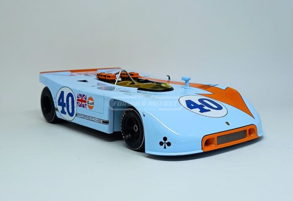 Miniatura de carro Porsche 908/03 #40 L. Kinnunen/P. Rodriguez, 2º lugar Targa Florio 1970, escala 1:18, marca Werk83