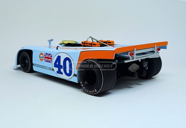 Miniatura de carro Porsche 908/03 #40 L. Kinnunen/P. Rodriguez, 2º lugar Targa Florio 1970, escala 1:18, marca Werk83