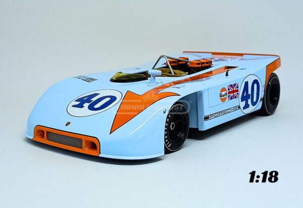 Miniatura de carro Porsche 908/03 #40 L. Kinnunen/P. Rodriguez, 2º lugar Targa Florio 1970, escala 1:18, marca Werk83