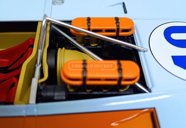 Miniatura de carro Porsche 908/03 #40 L. Kinnunen/P. Rodriguez, 2º lugar Targa Florio 1970, escala 1:18, marca Werk83
