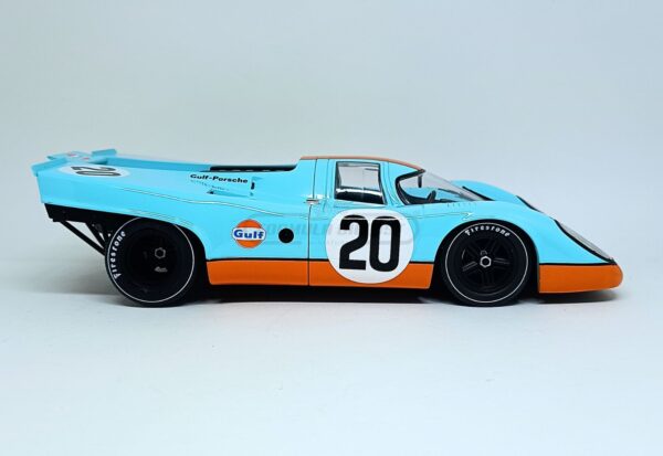 Miniatura de carro Porsche 917K #20 Siffert/Redman, 24h Le Mans 1970, escala 1:18, marca Werk83