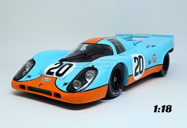Miniatura de carro Porsche 917K #20 Siffert/Redman, 24h Le Mans 1970, escala 1:18, marca Werk83