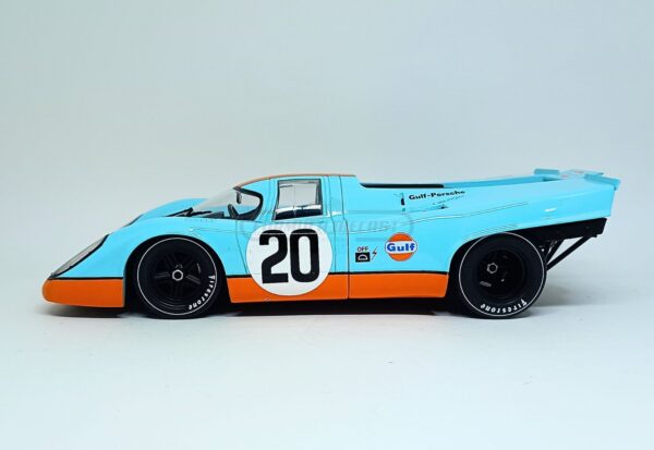 Miniatura de carro Porsche 917K #20 Siffert/Redman, 24h Le Mans 1970, escala 1:18, marca Werk83