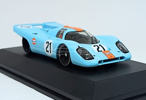 Miniatura de carro Porsche 917K #21 Rodriguez/Kinnunen, 24h Le Mans 1970, escala 1:43, marca CMR