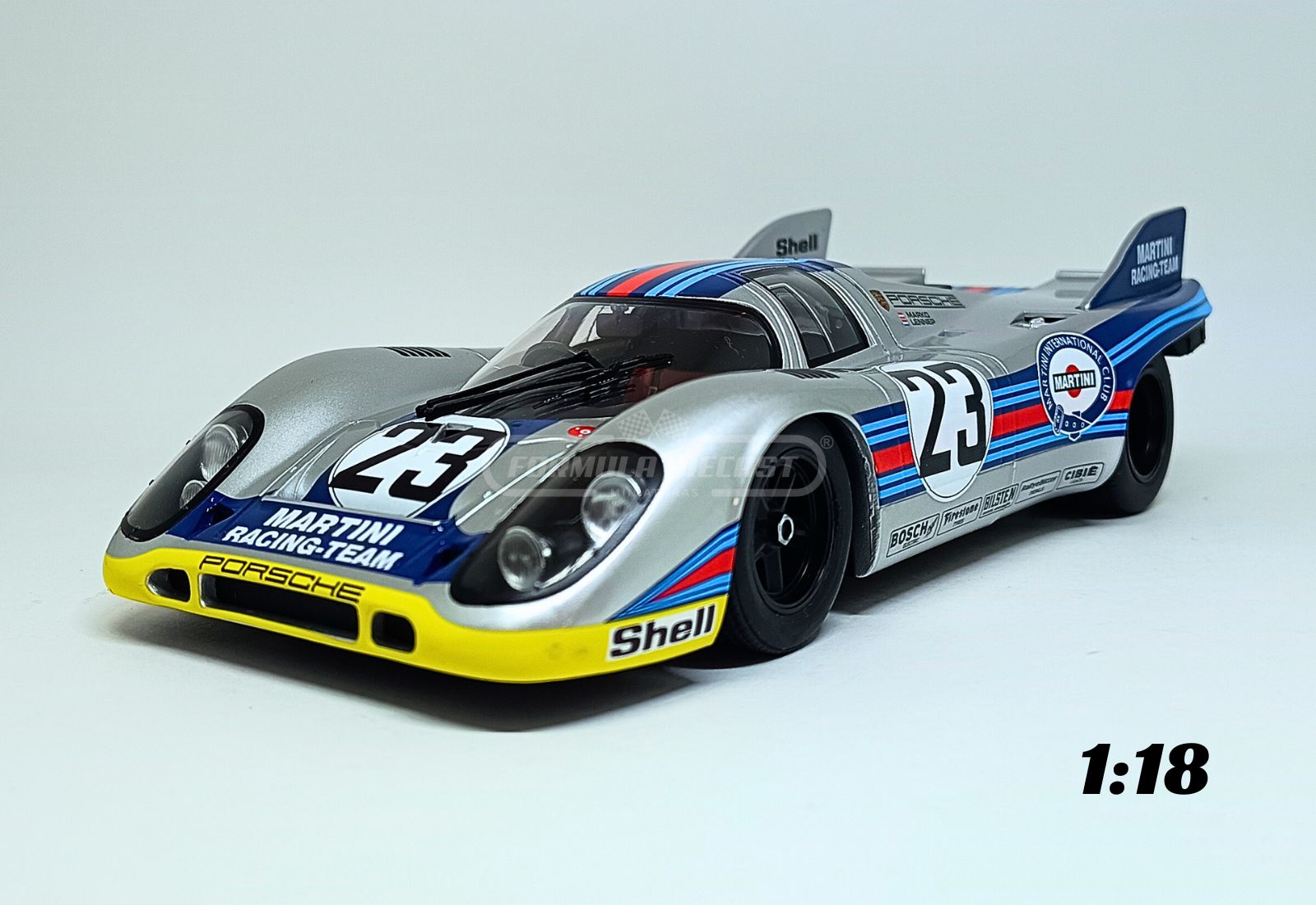 Miniatura de carro Porsche 917K #23 H. Marko/G. van Lennep, 1000 km Spa 1971, escala 1:18, marca Werk83