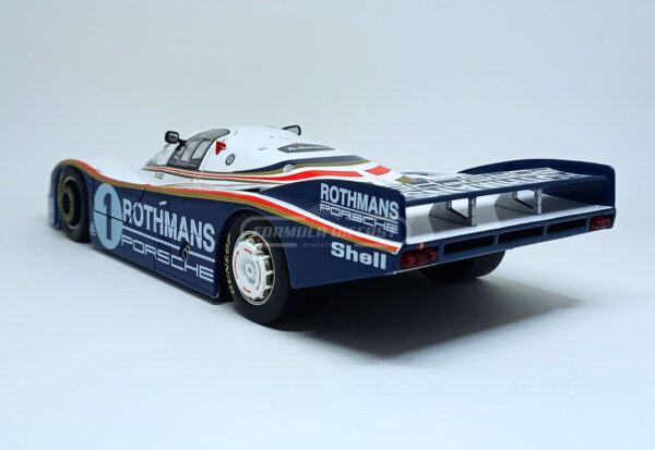 Miniatura de carro Porsche 956 LH #1, pilotado por J. Ickx/D. Bell, vencedor 24h Le Mans 1982, "Collector's Box", escala 1:18, marca Werk83