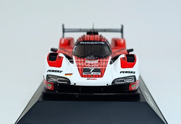 Miniatura de carro Porsche 963 Penske #7 Nasr/Campbell/Christensen, 24h Daytona 2023, escala 1:43, marca Spark