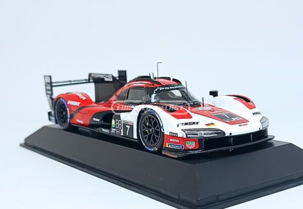 Miniatura de carro Porsche 963 Penske #7 Nasr/Campbell/Christensen, 24h Daytona 2023, escala 1:43, marca Spark