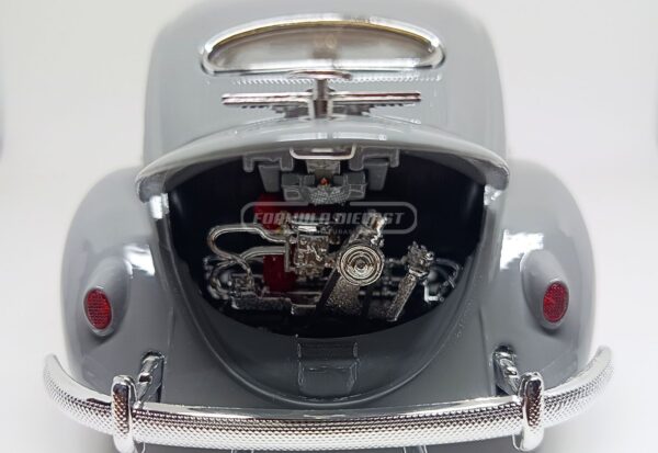 Miniatura de carro VW Fusca Käfer-Beetle 1951, cor Cinza, escala 1:18, marca Bburago